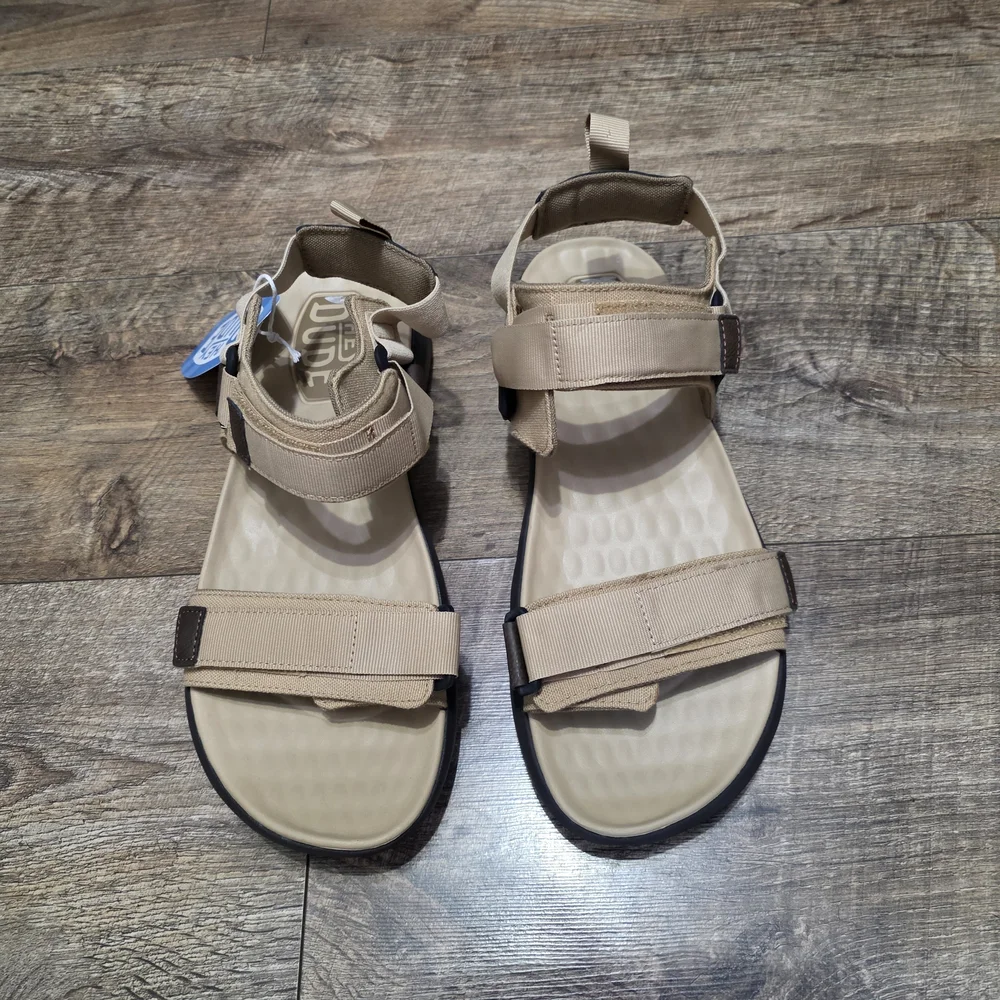 Heydude Tan Sandals with Adjustable Straps Men Size 11